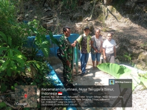 Wujud Kepedulian TNI, Babinsa Koramil 1621-03/Mollo Utara Pantau dan Imbau Warga Rawat Pompa Hidram Tunua