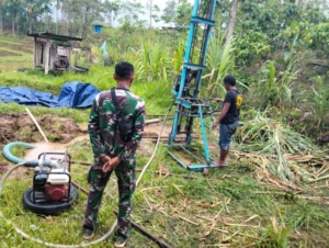 TMMD ke-126 Kodim 1612/Manggarai Fokus Bangun Tandon dan MCK untuk Masyarakat