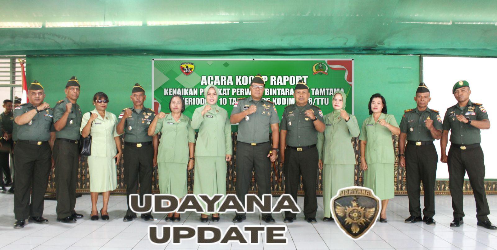 Korp Raport Kenaikan Pangkat, Dandim 1618/TTU Kukuhkan 34 Prajurit Sandang Pangkat Baru