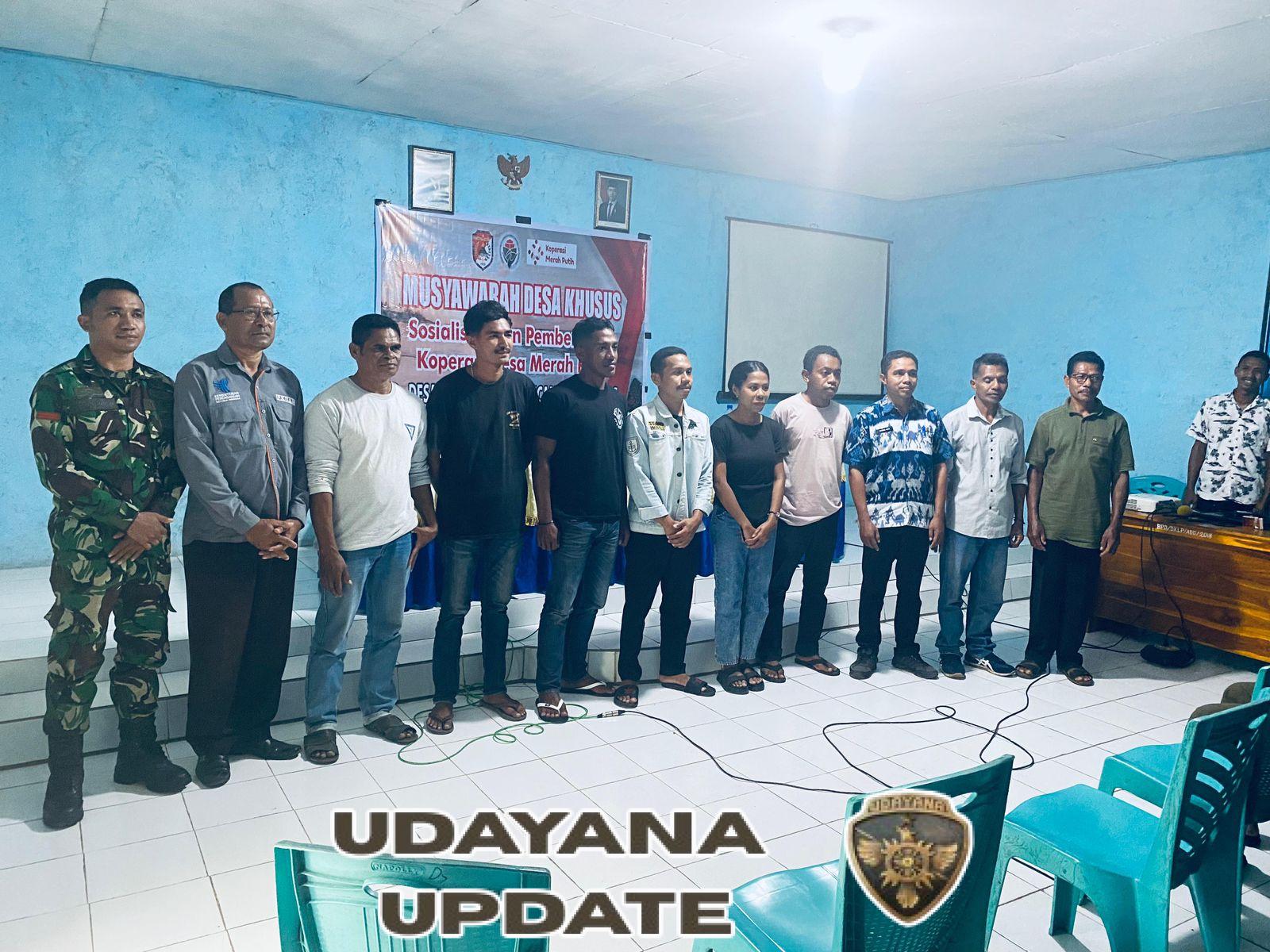 Babinsa Koramil 1603-05/Bola Dukung Pembentukan Koperasi Desa Merah Putih