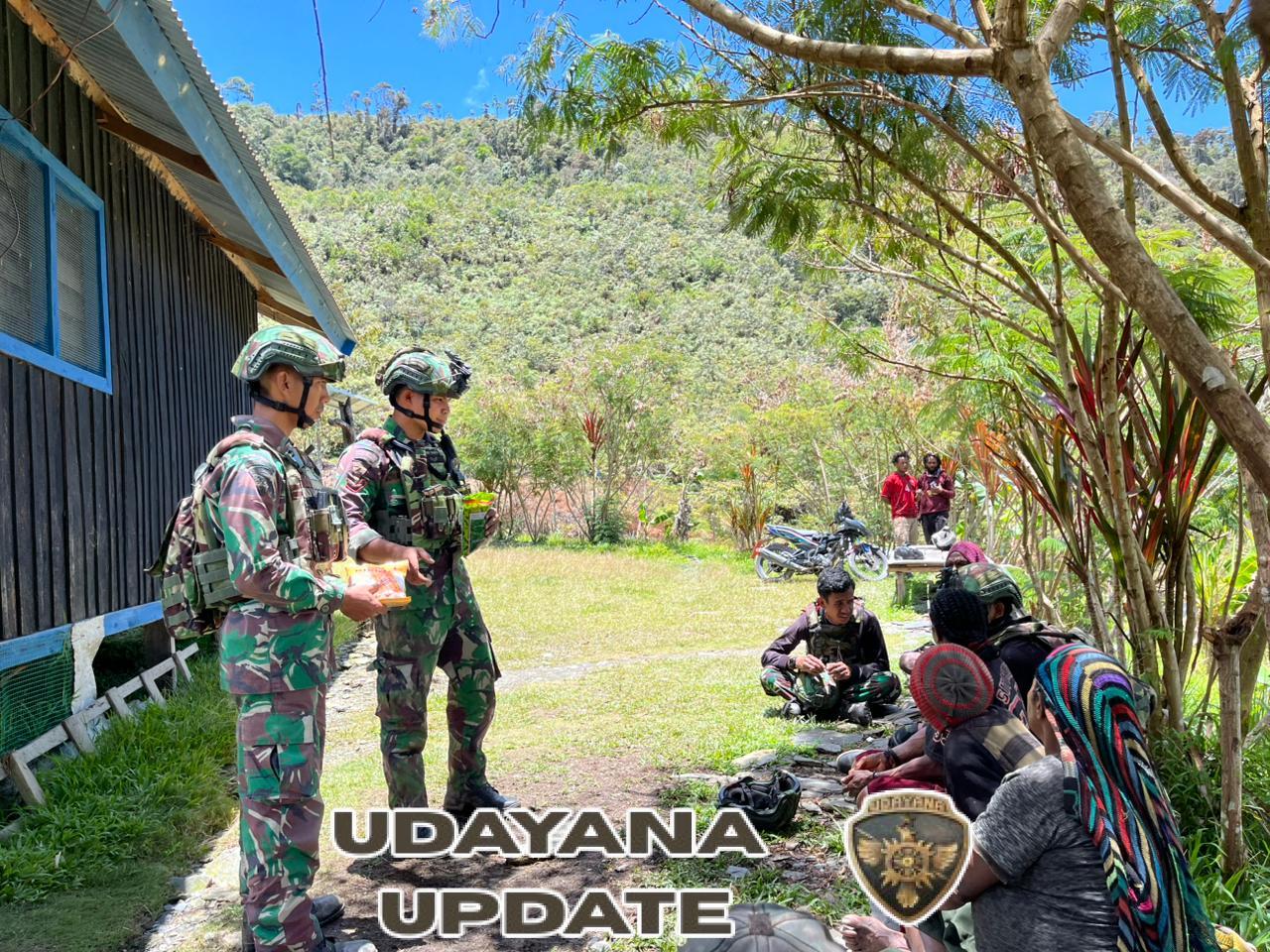 Satgas Yonif 743/PSY Tebar Harapan Lewat Bibit Kehidupan di Kampung Ginik