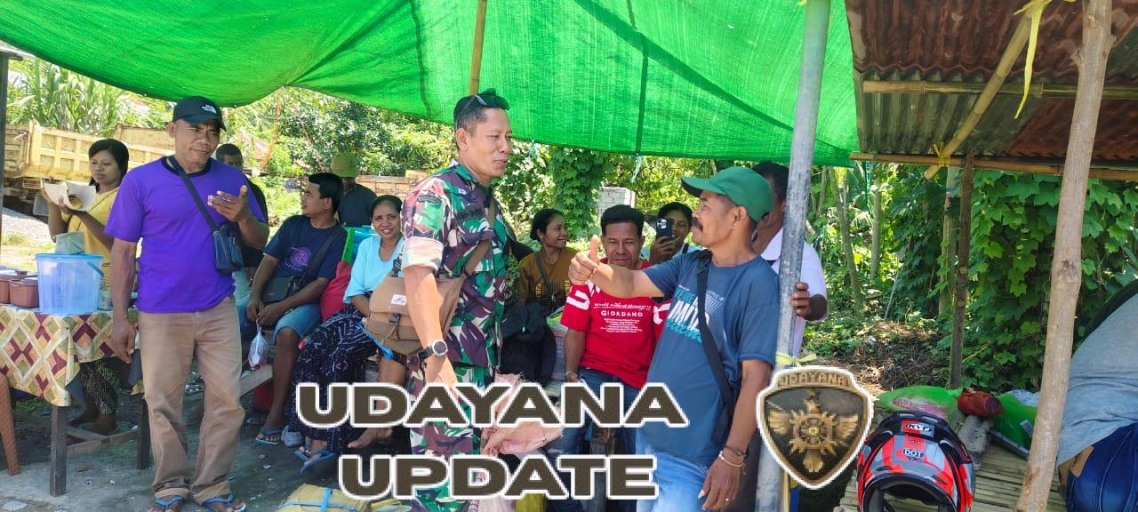 Babinsa Koramil 1602-01/Ende Tinjau Keamanan Pasar Tradisional Ndorurea