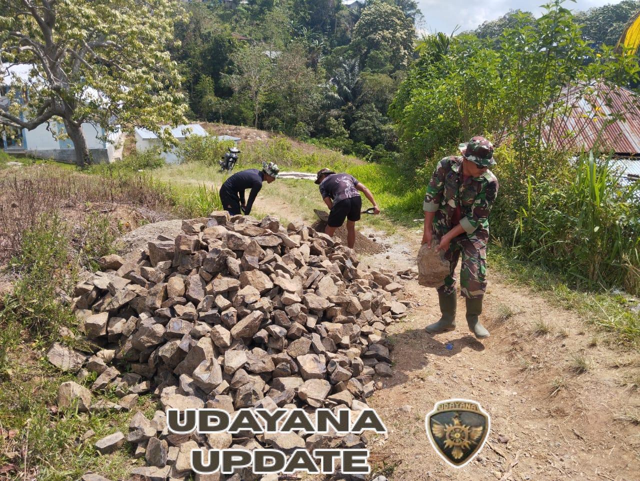 TMMD ke-126 TA 2025 Kodim 1612/Manggarai Fokus pada Pengecoran Irigasi