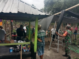 Kolaborasi Babinsa Koramil 1628-03/Seteluk dan Warga Air Suning Perkuat Ketahanan Pangan Desa