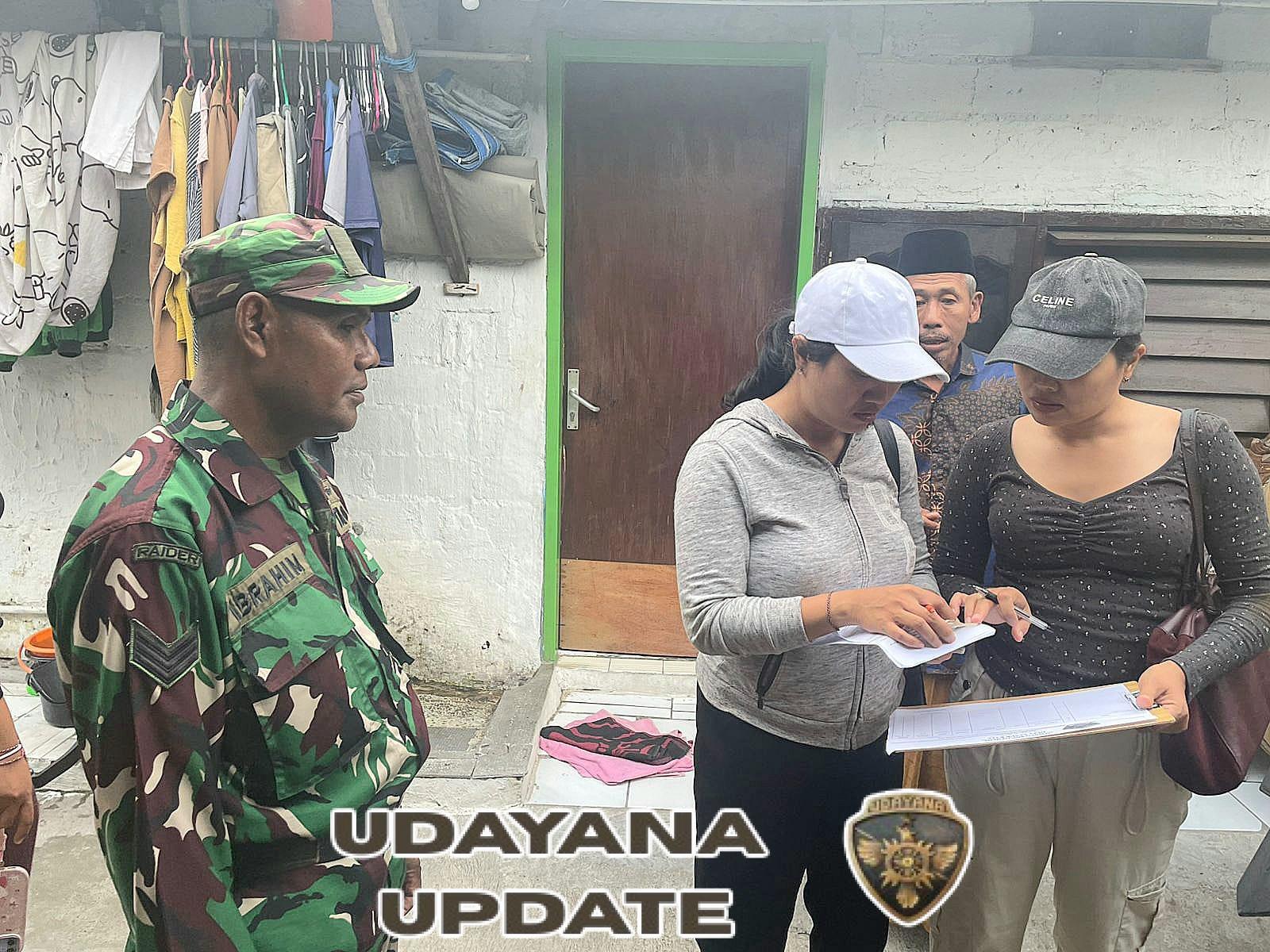 Babinsa dan Pemerintah Desa Sanur Kaja Lakukan Penertiban Penduduk Non Permanen