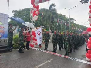 Dandim 1628/KSB Letkol Inf Rendra Agit Trisnawan, Gerak Jalan HUT KSB Cerminkan Semangat Kebersamaan dan Cinta Daerah