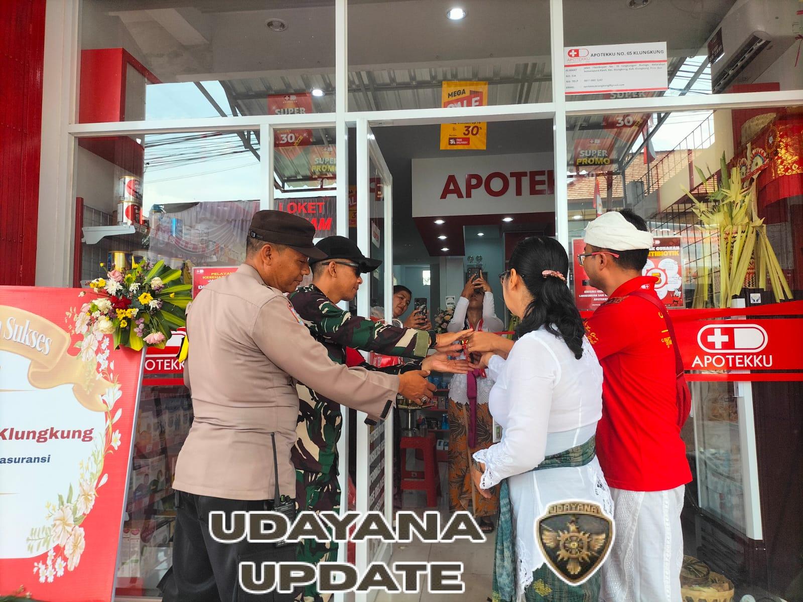 Grand Opening APOTIKKU, Babinsa Semarapura Kauh Ungkap Diwarnai pemeriksaan Gratis