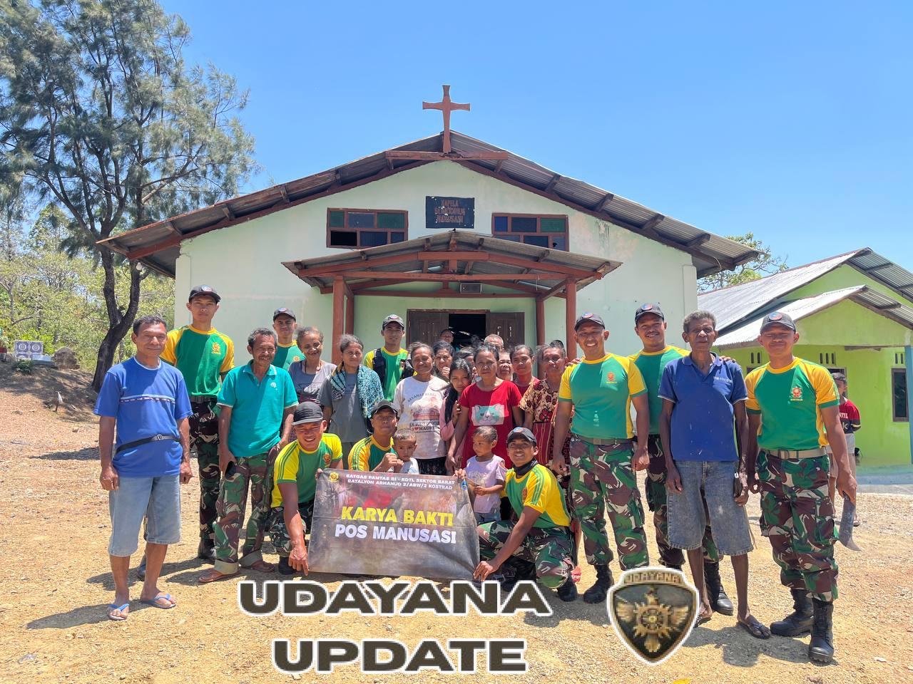 Karya Bakti Bersama Masyarakat Perbatasan, Sambut Hari Ulang Tahun TNI ke 80