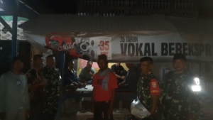 Koramil 1608-01/Rasanae Pimpin Siskamling Bersama Warga Kelurahan Tanjung, Perkuat Keamanan Kota Bima