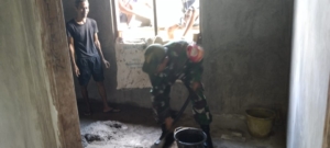 Babinsa Koramil Wolowaru Gelar Karya Bakti dan Pamwil di Desa Mbewawora