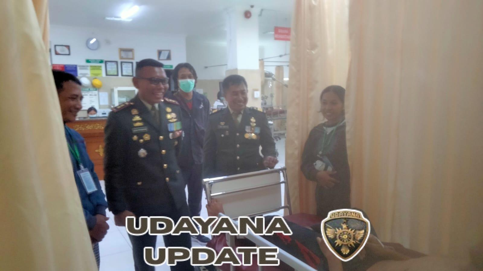 Dandim Klungkung Gelar Kunjungan Sosial Jenguk Anak Prajurit Yang Sakit