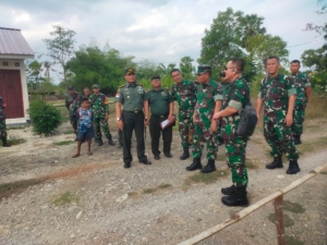 Brigjen Tojo Simanjuntak Tinjau Pembangunan RTLH di Kampung Timor