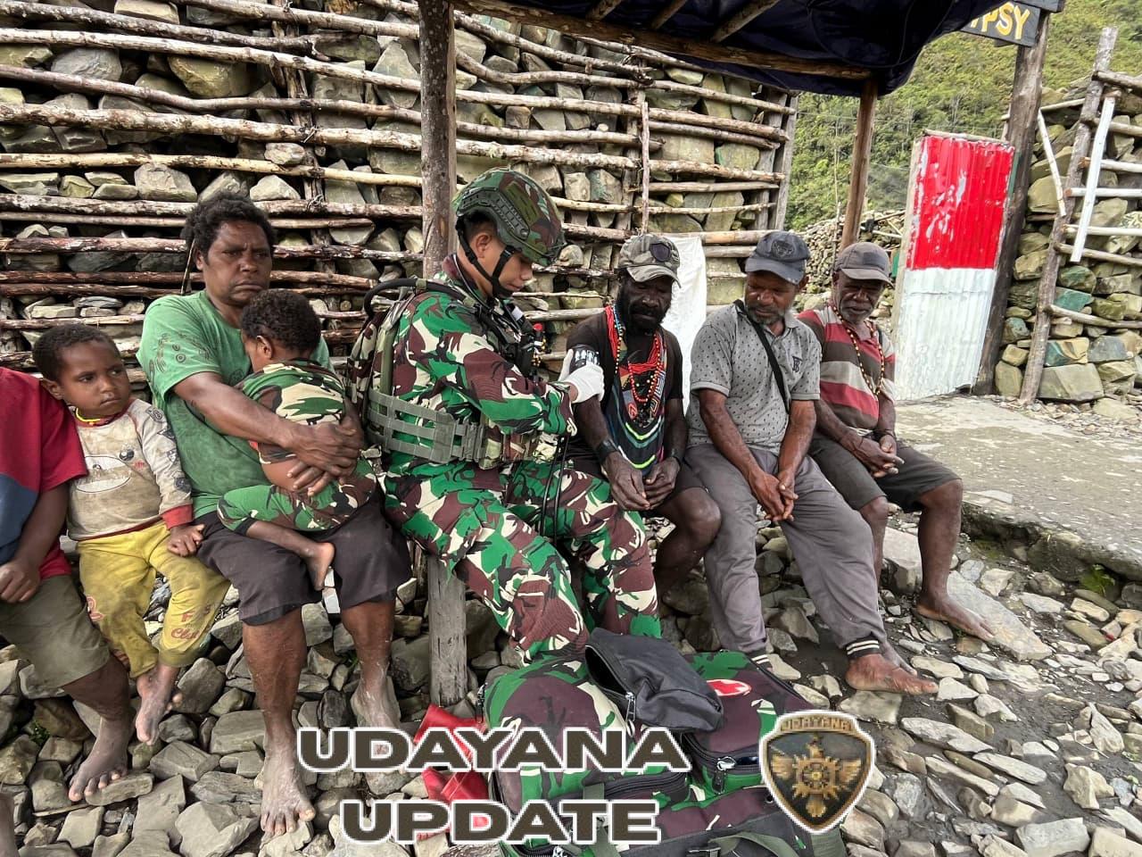 Dukungan Satgas Yonif 743/PSY Jadi Harapan Baru Kesehatan Masyarakat Wuyuneri