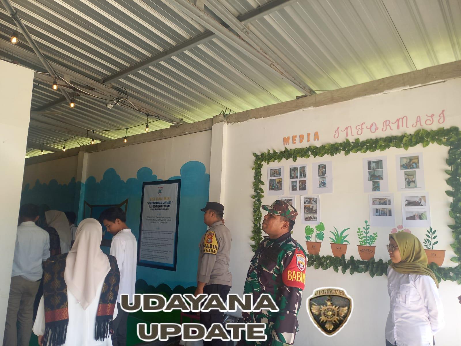 Sinergi TNI dan Pemerintah, Babinsa Hadiri Penilaian Lomba Perpustakaan Desa di Sekongkang Bawah