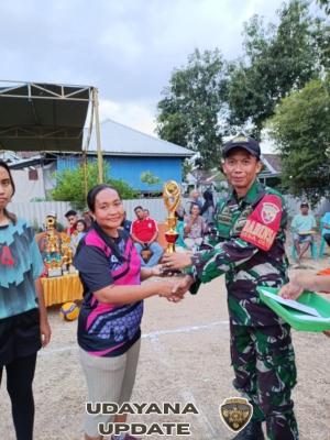 Turnamen Voli RW Desa Dete Sukses Digelar, Babinsa Ajak Pemuda Terus Berkarya