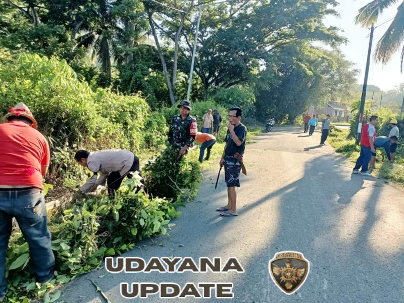 Koptu Muhaimin Dorong Semangat Gotong Royong, Wujud Kepedulian Babinsa di Desa Mura