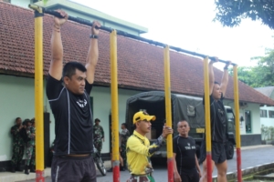 Dandim 1616/Gianyar Pantau Langsung Pelaksanaan Garjas Personel