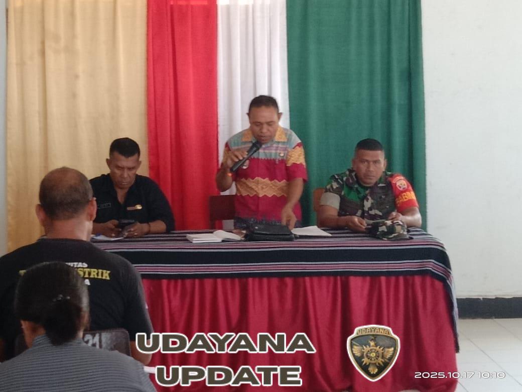 Sinergi TNI dan Pemerintah Kecamatan Terbangun dalam Rapat Koordinasi Maurole