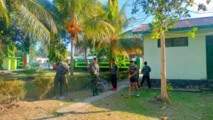 TNI Kodim 1618/TTU Komitmen Jaga Kebersihan dan Lingkungan Sehat