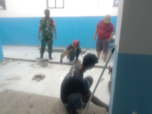 Babinsa Desa Air Suning Dukung Transparansi dan Kualitas Kerja SPPG