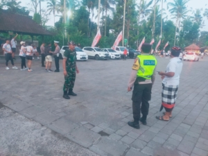 Penglipu-Run HUT IDI ke-75 di Desa Penglipuran, Babinsa Kawal Kegiatan Berjalan Aman dan Lancar