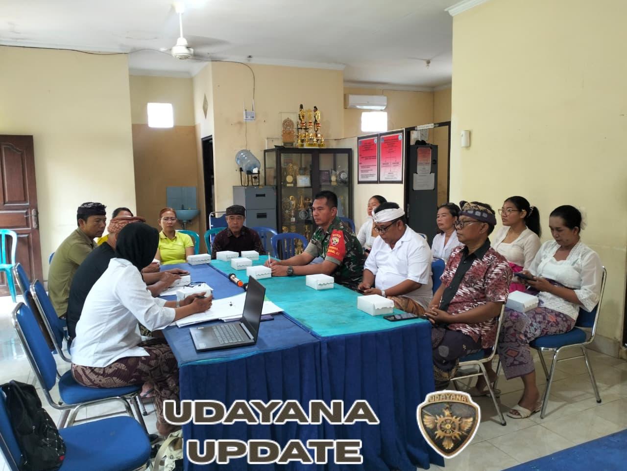 Babinsa Koramil Dawan Dampingi Pembinaan Perlindungan  Anak Terpadu Berbasis Masyarakat  Dan Pembinaan   Desa Layak Anak Di Desa Kusamba