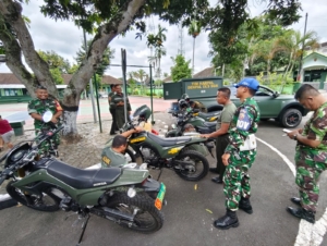 Kendaraan Dinas Kodim Klungkung Diperiksa Denpal Singarajav