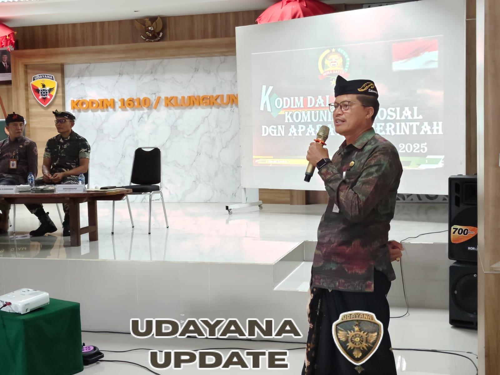 Kodim Klungkung Gelar Komunikasi Sosial Bersama Aparat Pemerintah Kabupaten Klungkung