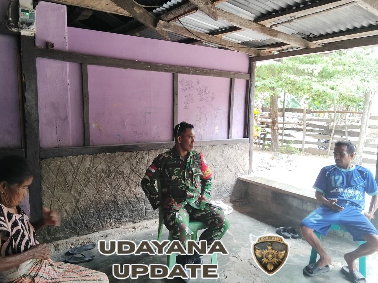 Tingkatkan Silaturahmi, Babinsa Batutua Gelar Komsos dengan Warga Binaan