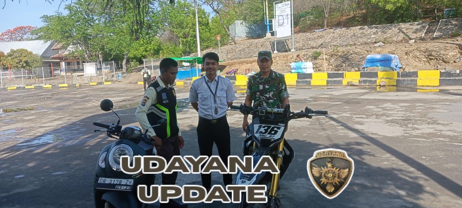 Babinsa Koramil 1628-04/Poto Tano Laksanakan PAM di Pelabuhan Poto Tano