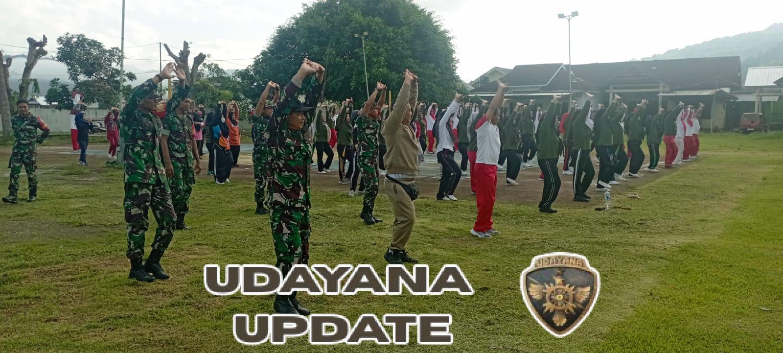 Kodim 1628/Sumbawa Barat Ikut Meriahkan Senam Sehat Bersama PT Amman Mineral di Brang Rea