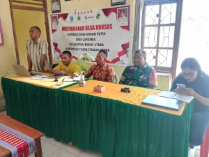 Babinsa Koramil 1618-05/Biut Hadiri Musyawarah Desa Khusus Koperasi Merah Putih di Desa Lokomea