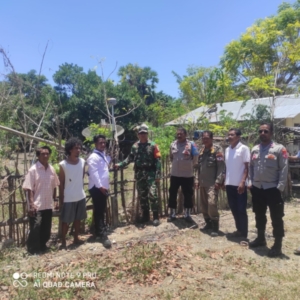 Wujud Sinergi, Babinsa Koramil 03/Pahunga Lodu  Dampingi Pengukuran Warga Binaan