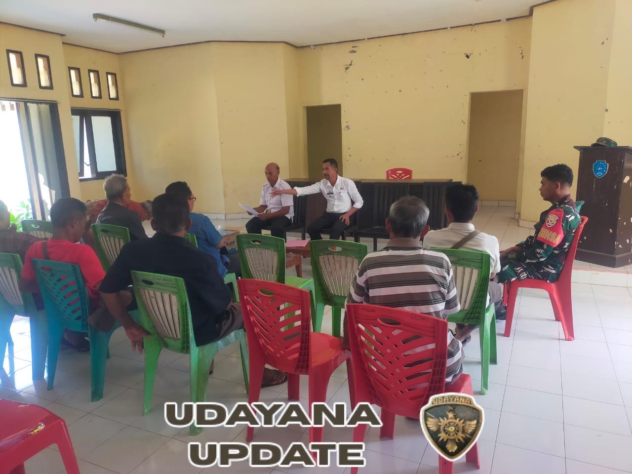 Babinsa Koramil 1627-01/Ba’a Hadiri Mediasi Sengketa Lahan di Aula Camat Rote Tengah