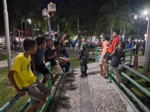 Patroli Malam Babinsa Koramil 1628-01, Wujud Kepedulian terhadap Kamtibmas