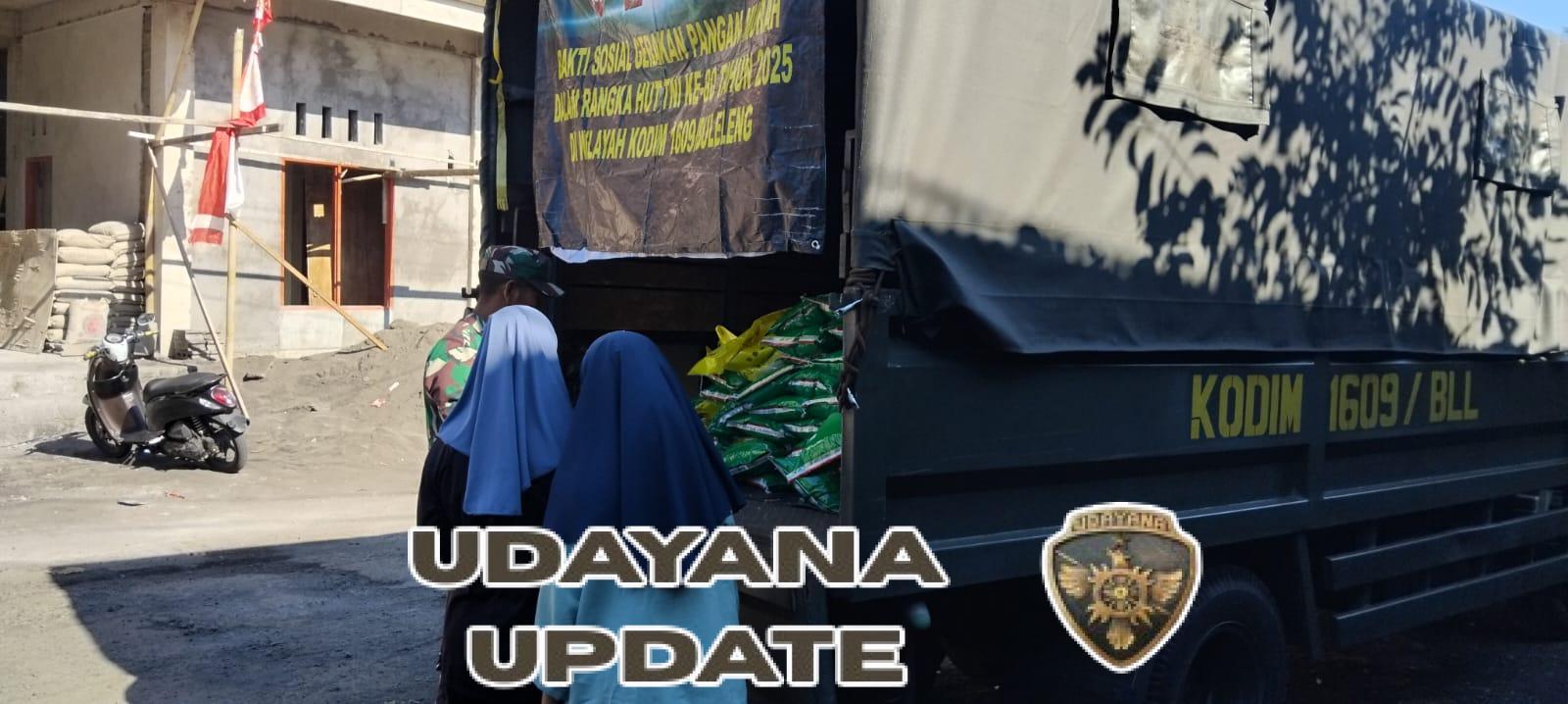 Koramil 1609-05/Sukasada Bantu Stabilkan Harga Pangan Melalui Penjualan Beras SPHP