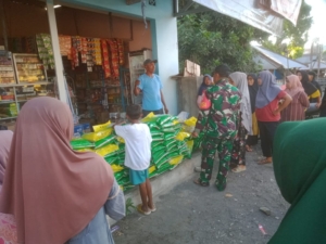 Koramil 1614-03/Hu’u Dukung Program Pangan Murah