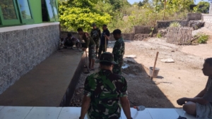 Koramil 1627-02/Pantai Baru Gelar Kegiatan Pembenahan Kantor