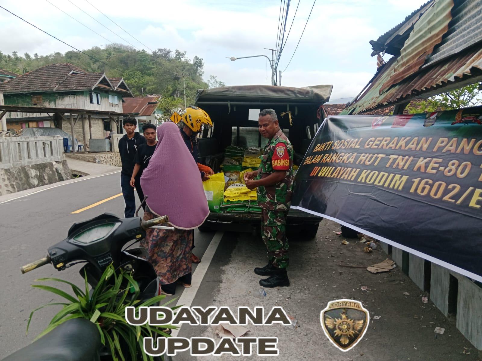 Kodim 1602/Ende Salurkan 135 Ton Beras SPHP untuk Ringankan Beban Masyarakat