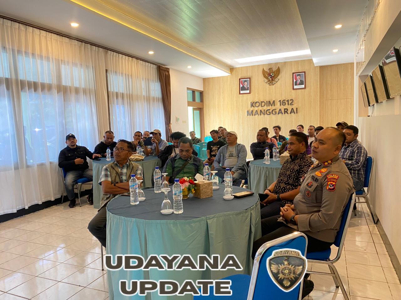 TNI-Polri, Pemda, dan Insan Pers Duduk Satu Meja, Kodim 1612/Manggarai Tegaskan Komitmen Jaga Keamanan