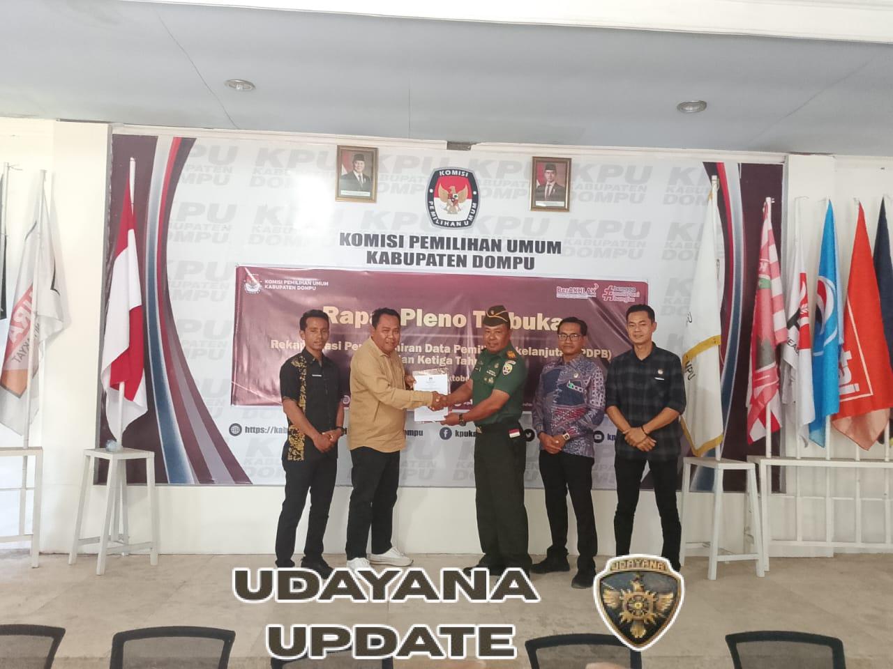 Kapten Inf Hamzah Wakili Dandim di Pleno PDPB Dompu