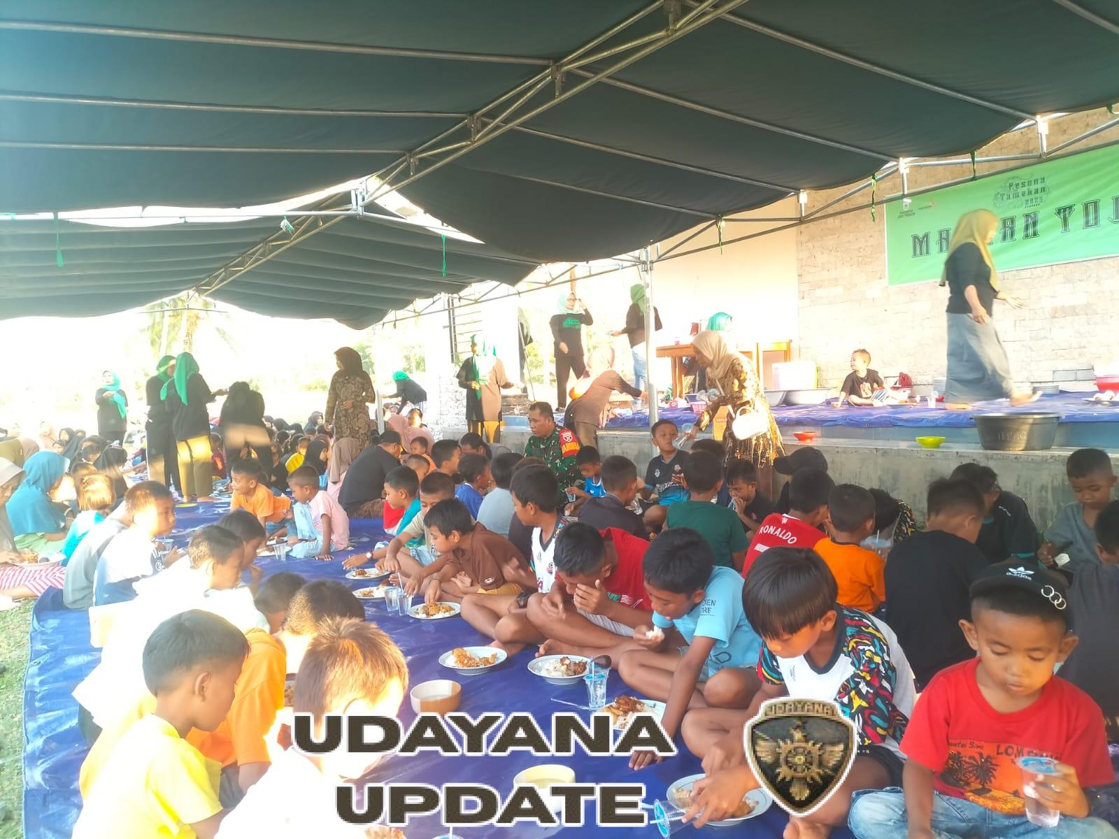 Babinsa Desa Tamekan Hadiri Kegiatan Mangan Tode Rangkaian Pesona Tamekan 2025