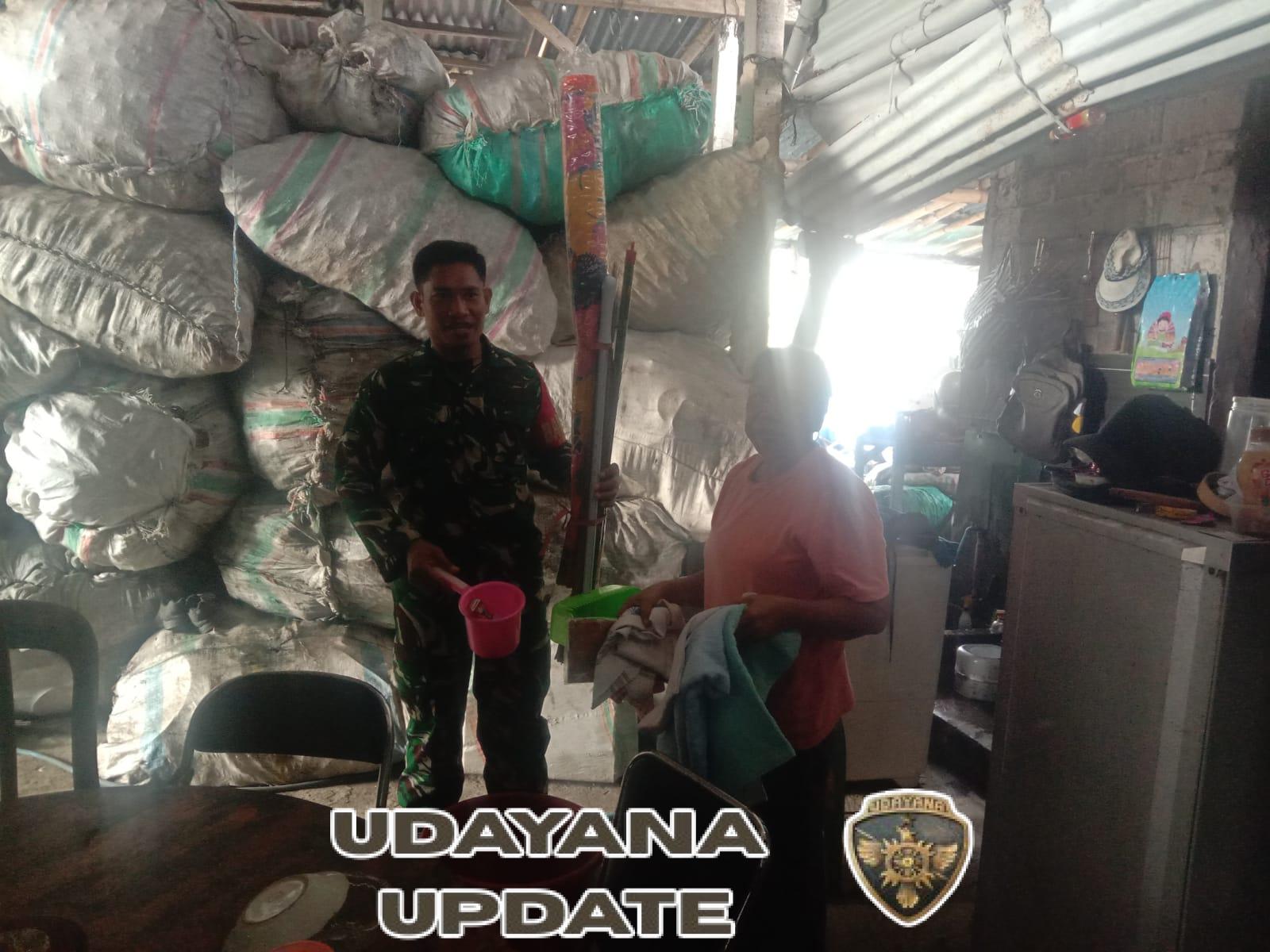 Babinsa Koramil Banjarangkan Salurkan Bantuan Alkap Harian Sinergitas Kodim Bersama Bunda Obi