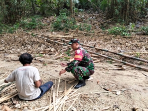 Babinsa Bunga Mekar Gelar Komsos Bersama Warga Binaan