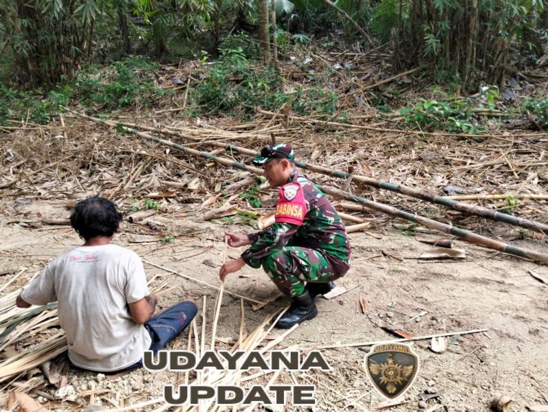 Babinsa Bunga Mekar Gelar Komsos Bersama Warga Binaan