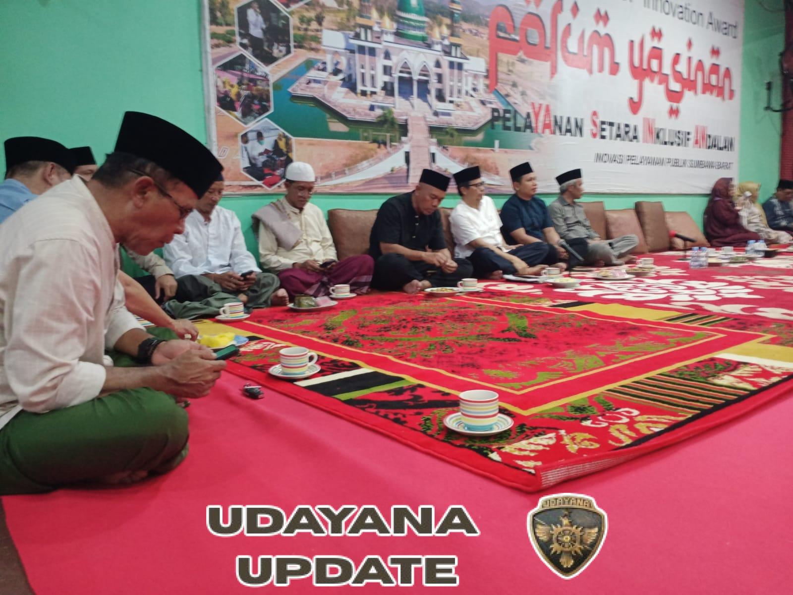 Dandim 1628/KSB Diwakili Danramil Seteluk pada Forum Yasinan Malam Jumat