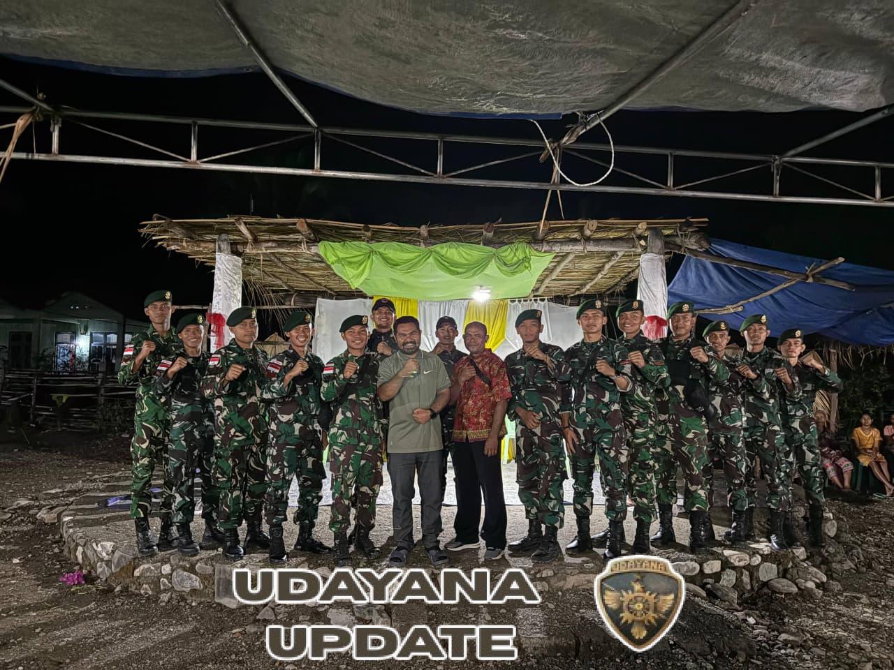 Wujudkan Kebersamaan, Satgas Pamtas RI-RDTL Pos Oepoli Sungai Hadiri Acara Syukuran Panen Desa