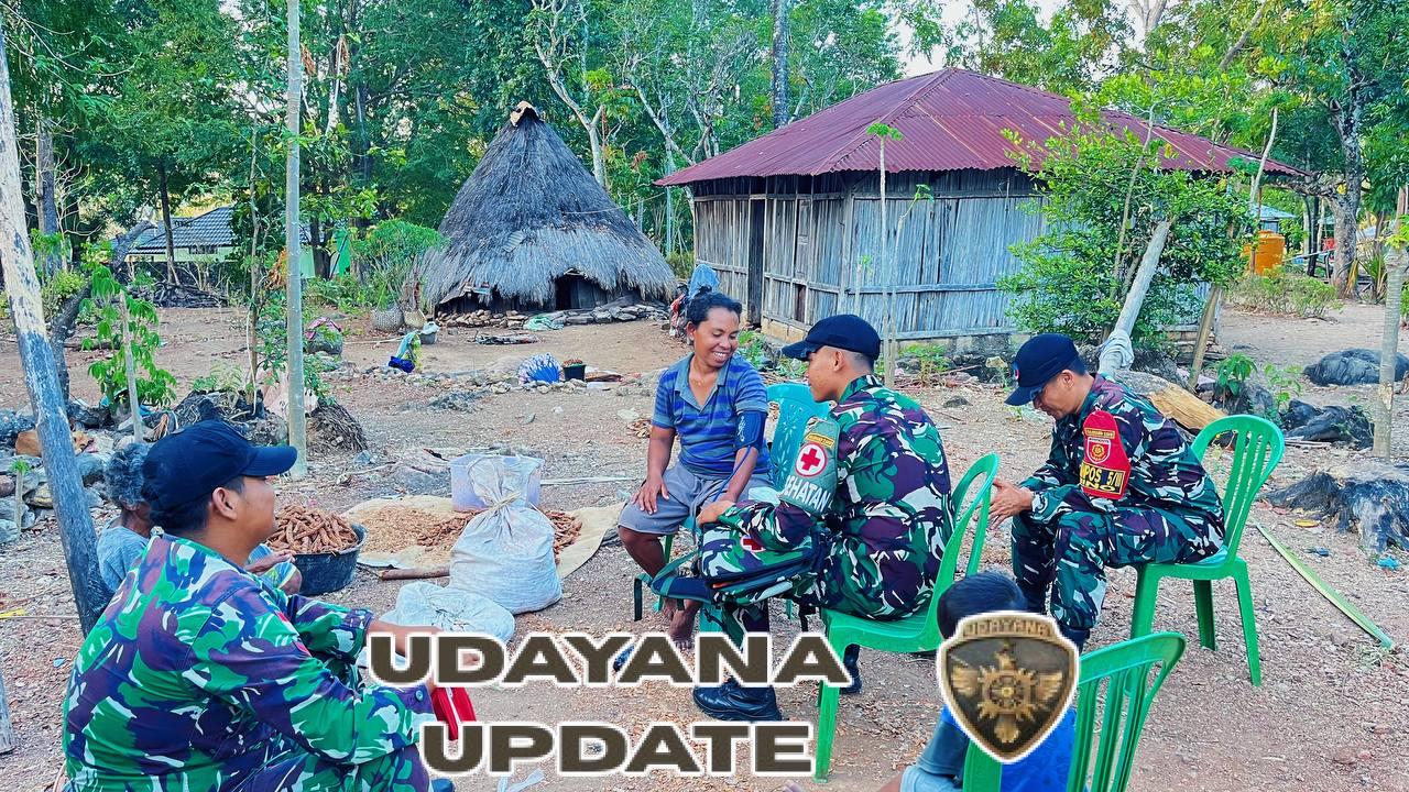 Tingkatkan Kesehatan Warga, Danpos Nino Adakan Pengobatan Gratis