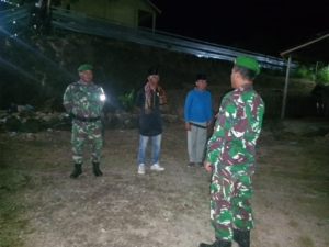 Sinergi TNI dan Warga, Koramil Woha Intensifkan Patroli Malam di Woha, Belo, dan Palibelo