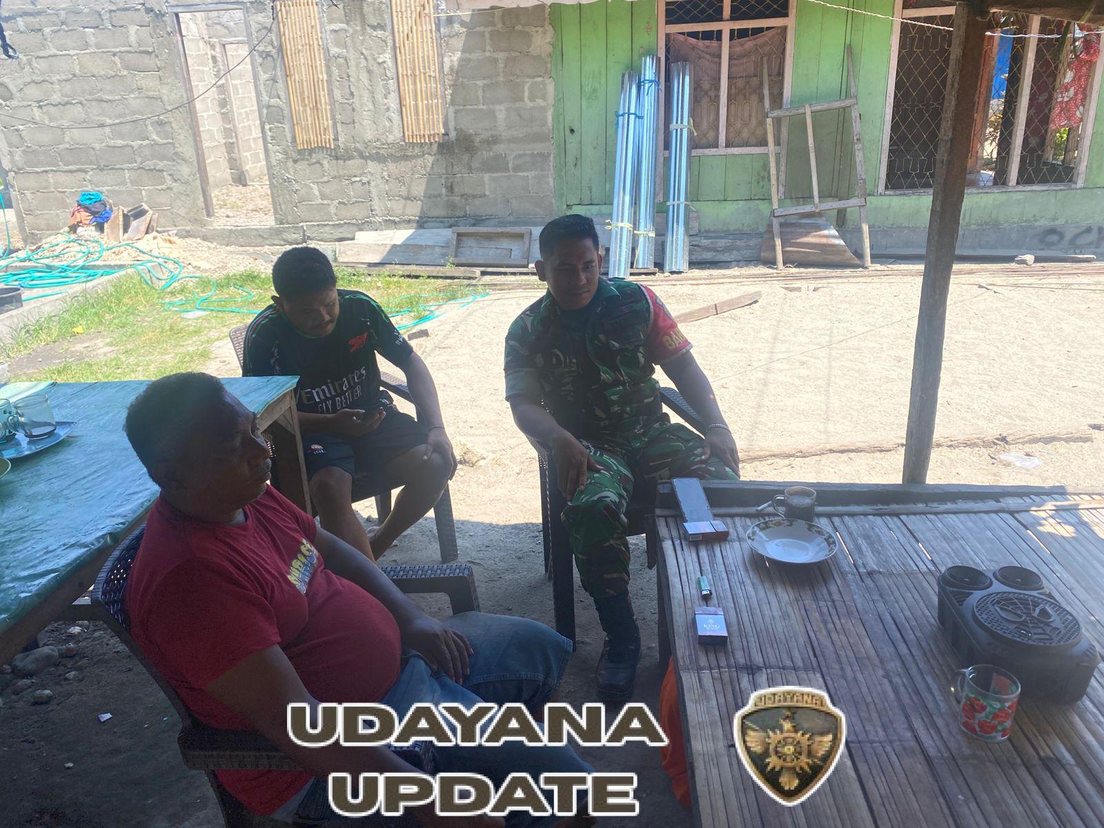 Babinsa Kodim 1602/Ende Lakukan Pamwil dan Komsos di Desa Nuanaga, Jaga Kamtibmas Tetap Kondusif